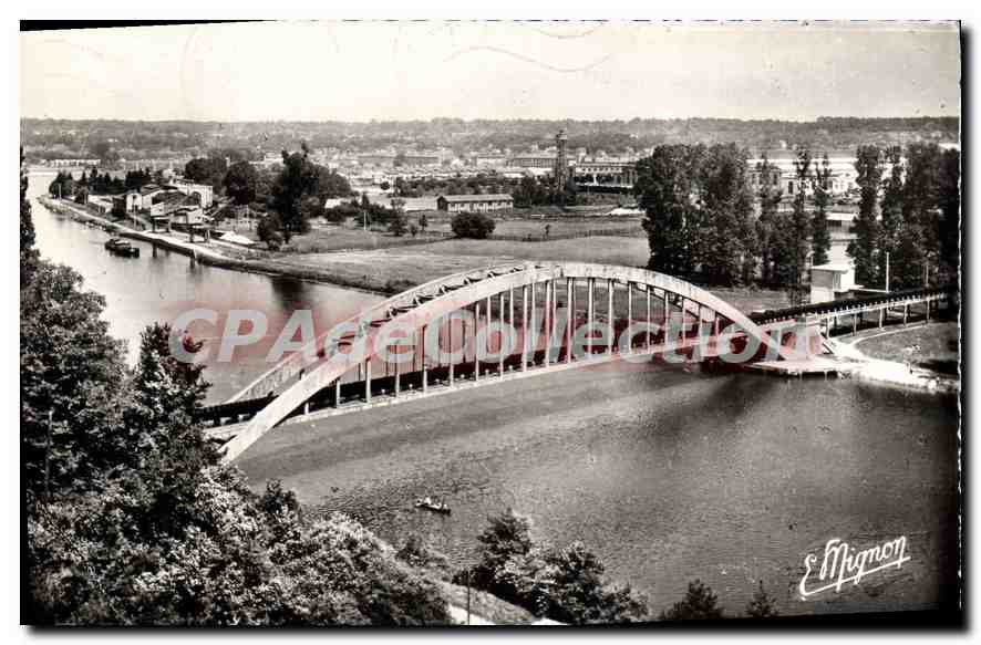 CPA Champagne Sur Seine La Passerelle Des Eaux