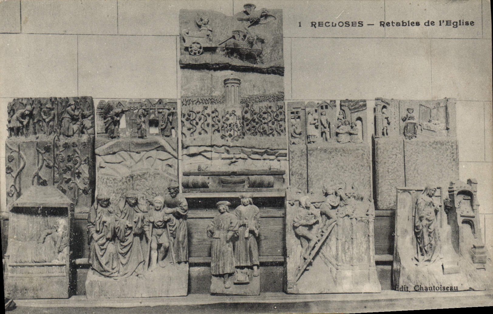 Recloses — Retables de l'Église — Edit. Chantoiseau