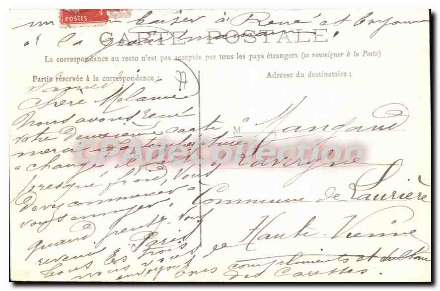 CPA Chelles Les Iles — Rückseite