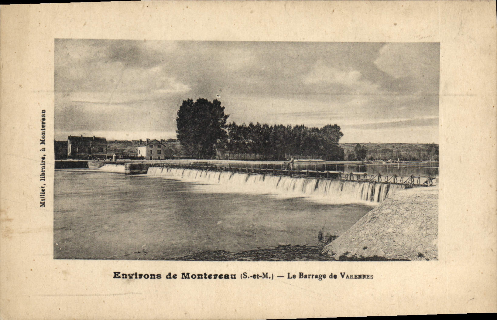 Environ de Montereau (S.-et-M.) — Le Barrage de Varennes