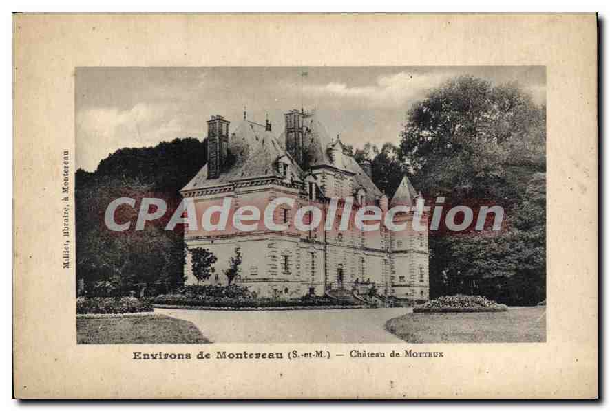 Environ de Montceau (S.-et-M.) — Château de Motteux — Milliet, libraire, à Montceau