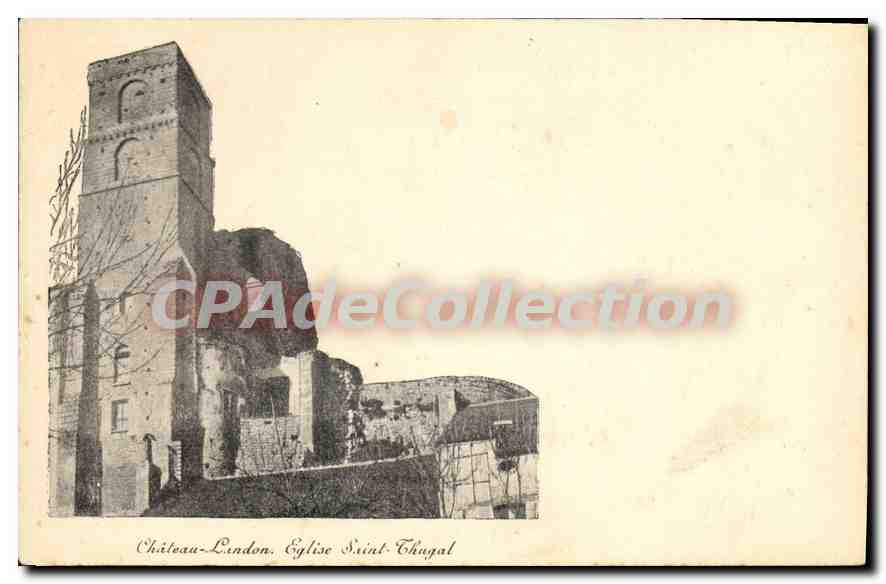 Château-Landon — Église Saint-Chugal — CPAdeCollection