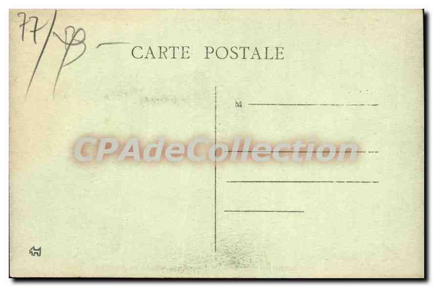 CPA Larchant Rochers De La Justice — Rückseite