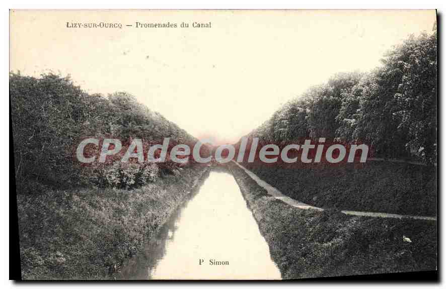 CPA Lizy Sur Ourcq Promenades Du Canal