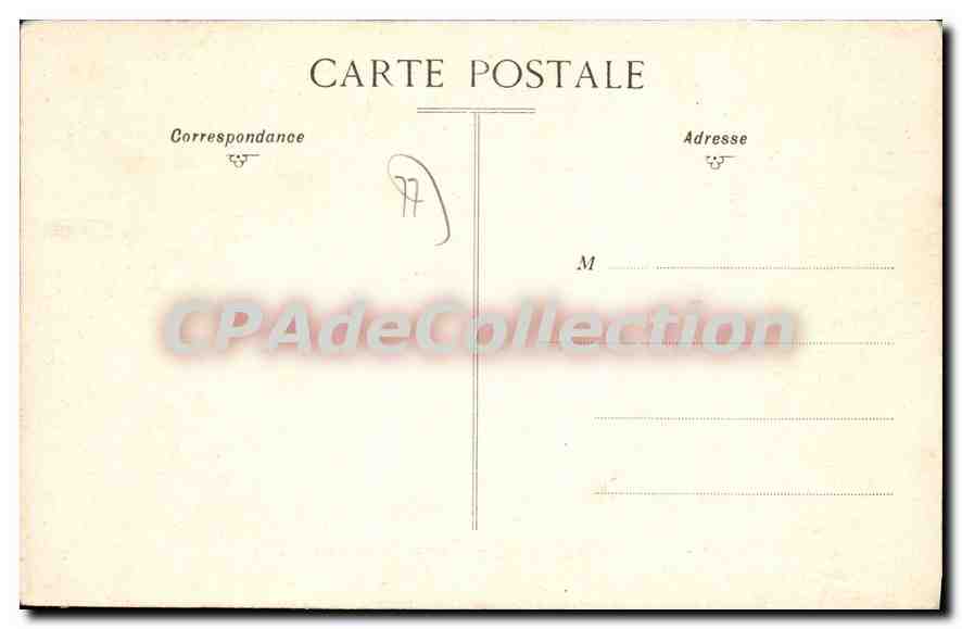 CPA Dammarie Les Lys Chateau De Bellombre — Rückseite