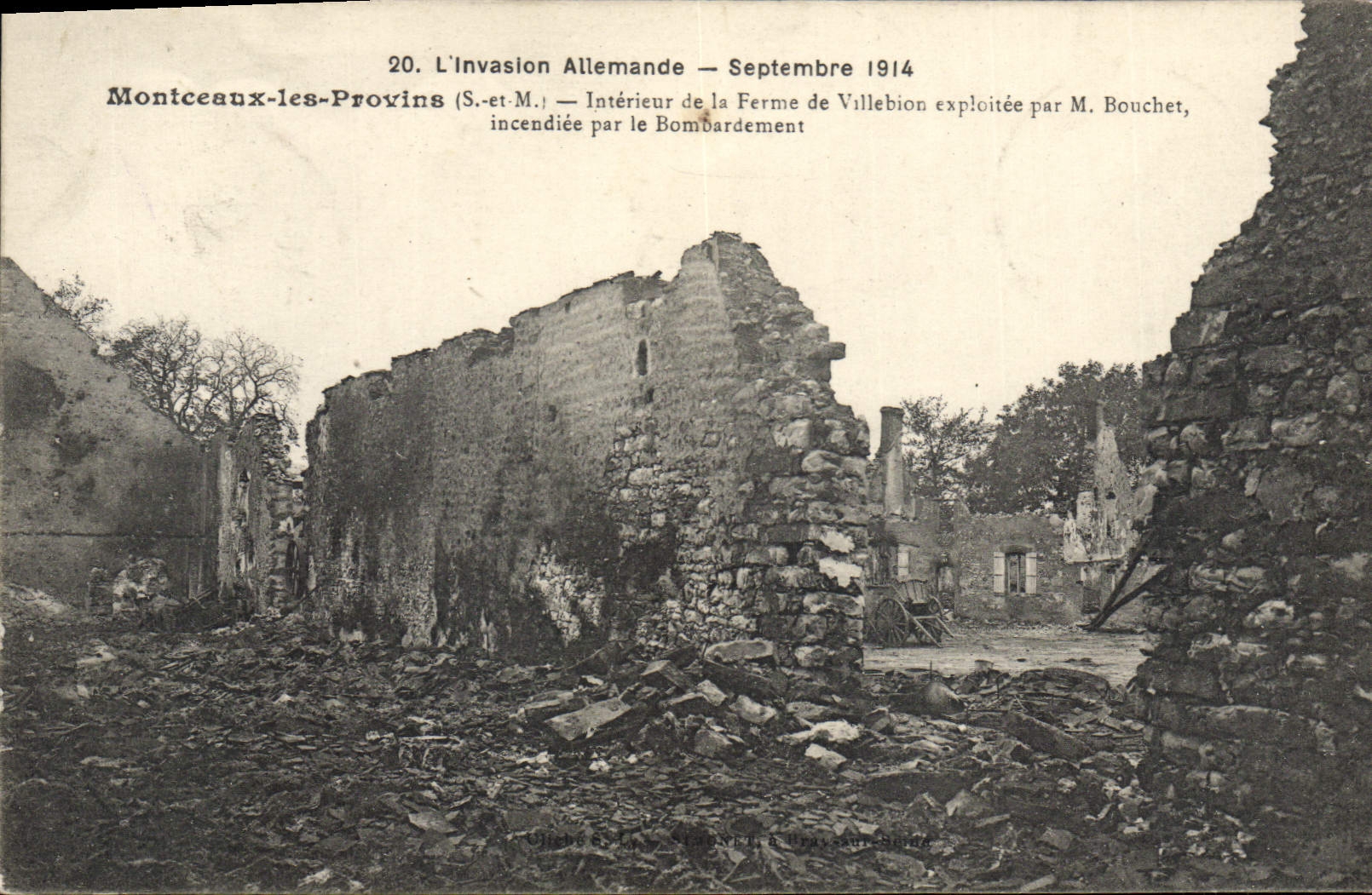 CPA Montceaux Les Provins ferme de Villebion