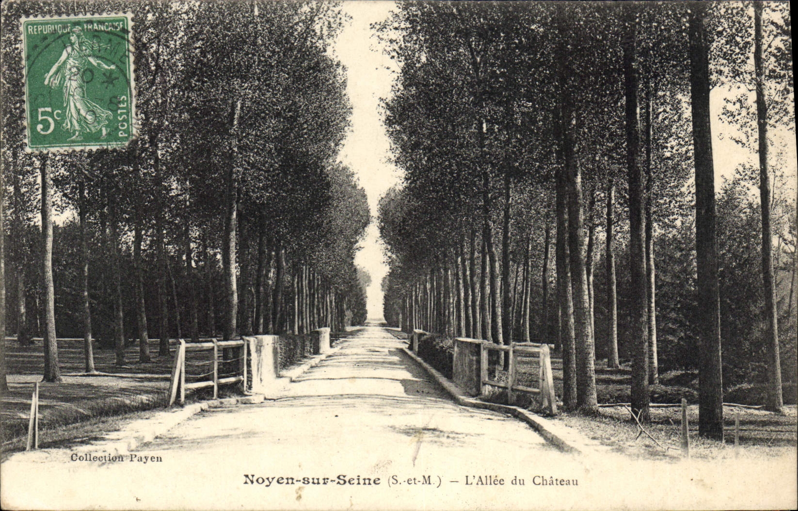Noyen-sur-Seine (S.-et-M.) — L'Allée du Château — Collection Payen