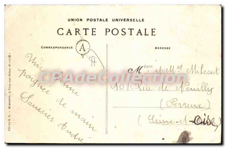 Noyen-sur-Seine (S.-et-M.) — L'Allée du Château — Collection Payen — Reverso