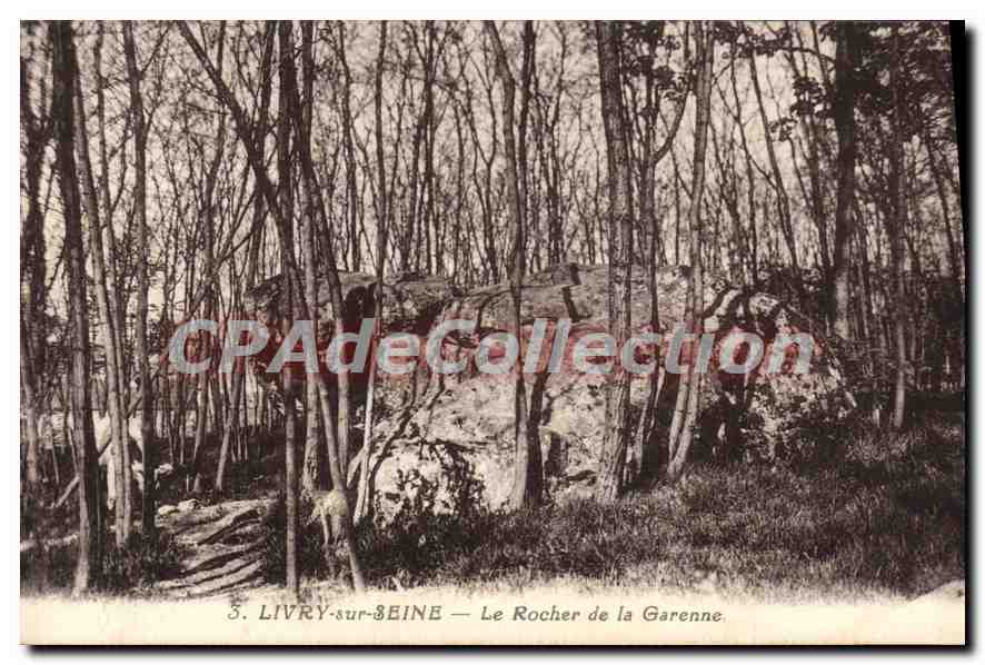 CPA Livry Sur Seine Le Rocher De La Garenne