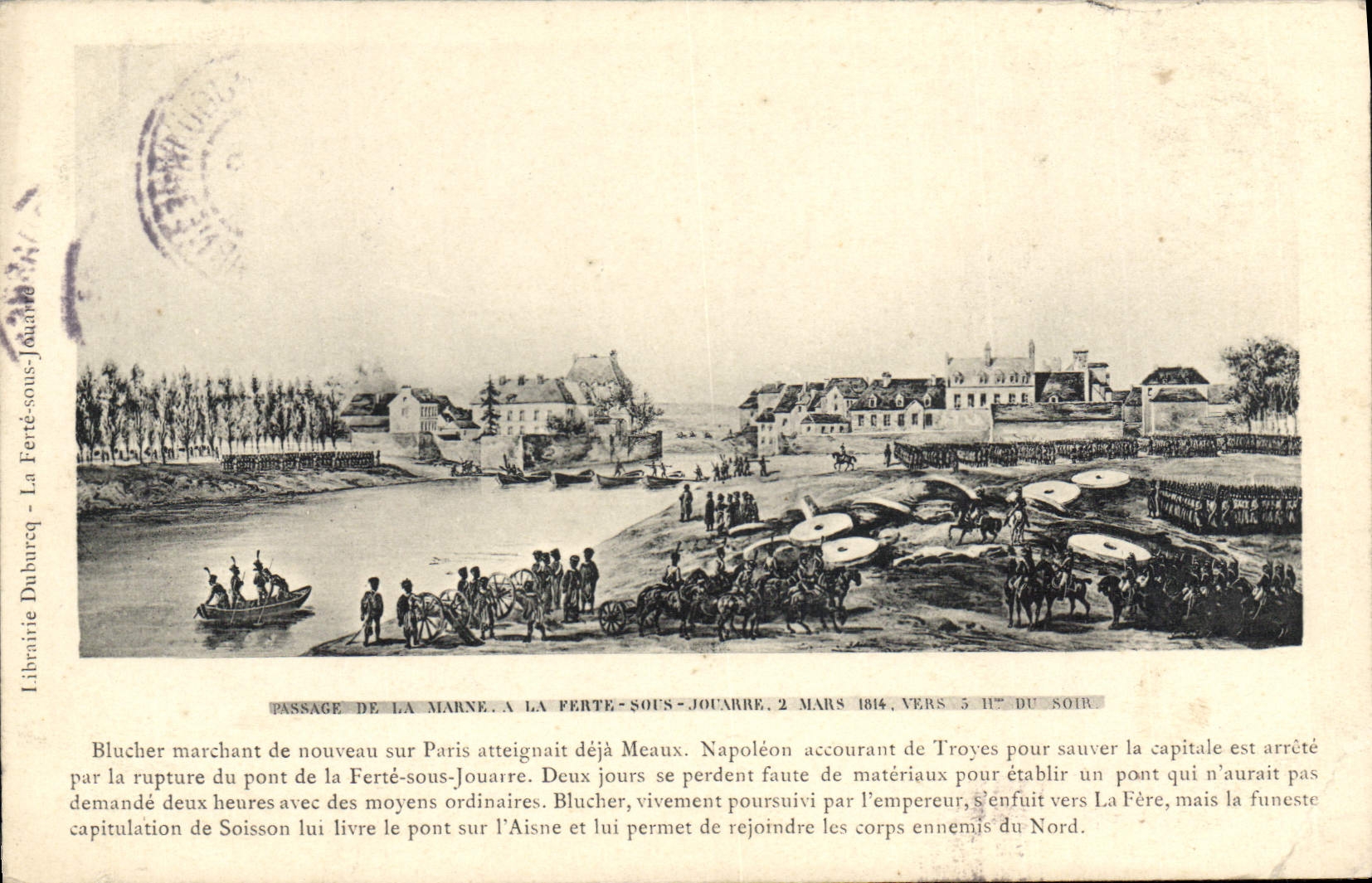 Passage de la Marne à La Ferté-sous-Jouarre — 2 mars 1814 — Librairie Duburcq