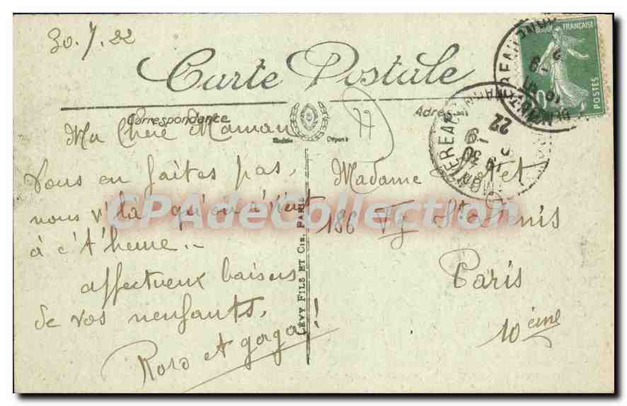 Montereau — Le Pont de Seine et l'Église — LL. n°9 — Reverso