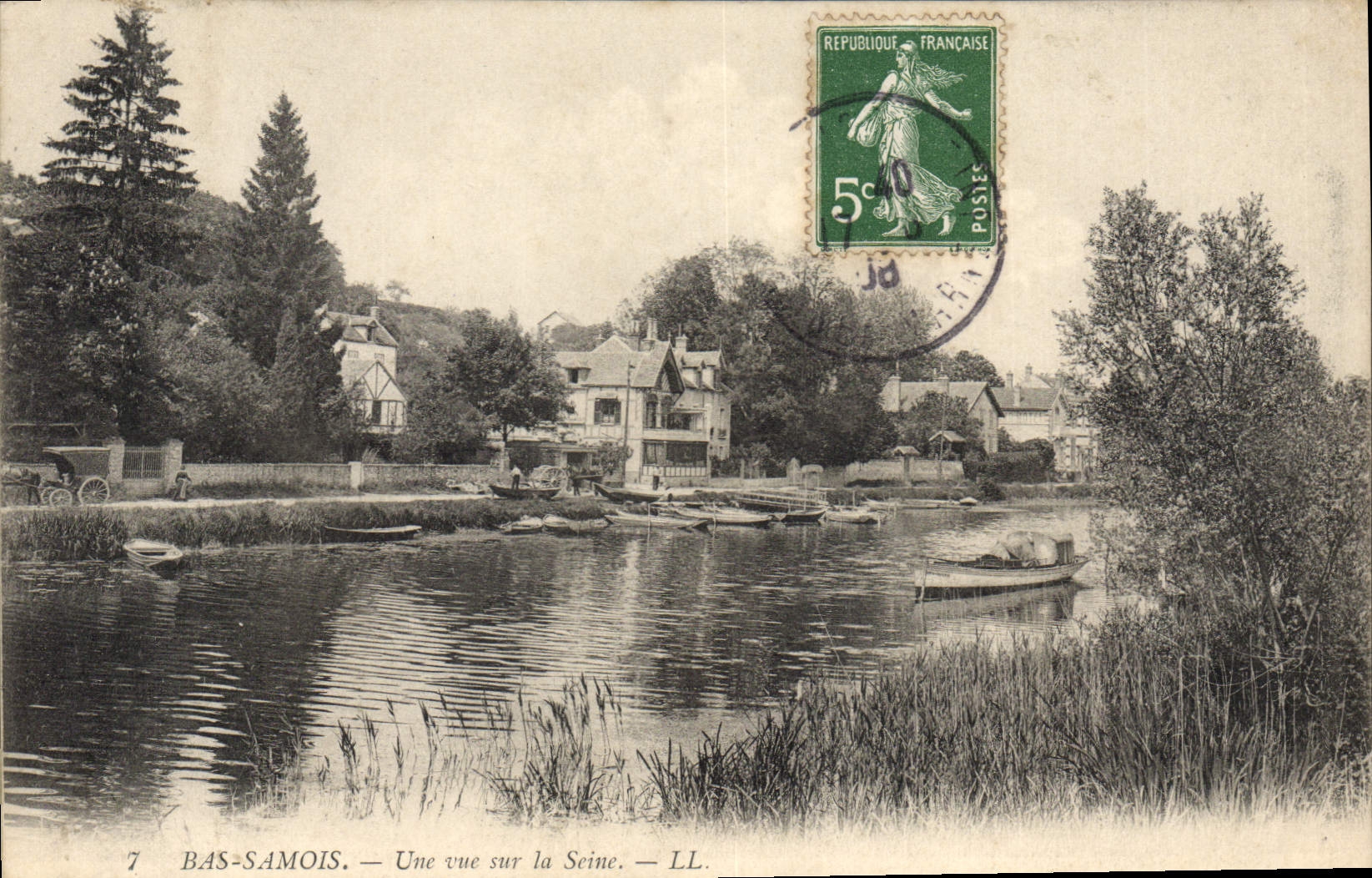 BAS-SAMOIS — Une vue sur la Seine — LL.