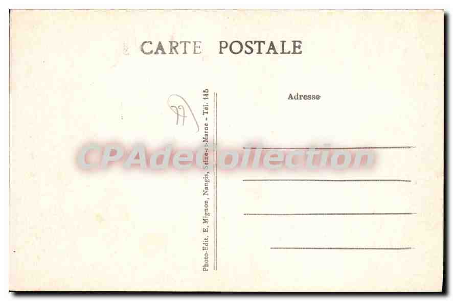 Paley (S.-et-M.) — Façade intérieure du Château — E. Mignon, Nangis — Verso