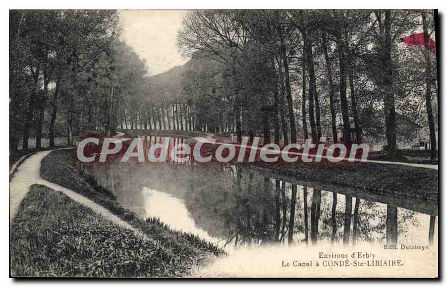 Le Canal à CONDE-STE-LIBIAIRE — Environs d'Esbly — Edit. Dolahaye