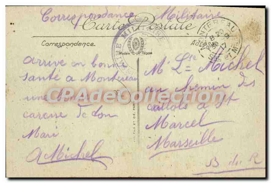 Montereau — Vista general — LL — Reverso