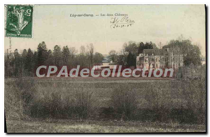 CPA Lizy sur Ourcq Les Deux Chateaux