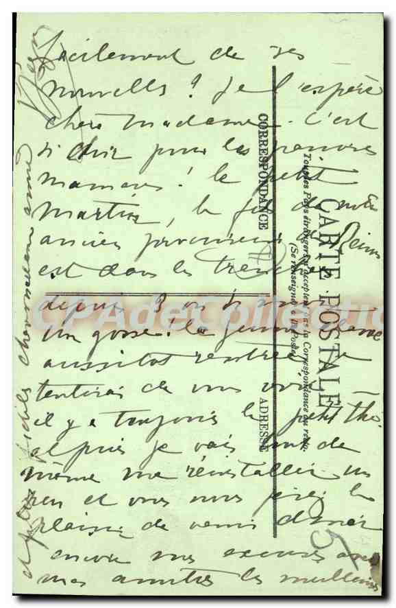 CPA Grez Sur Loing L'Eglise — Verso