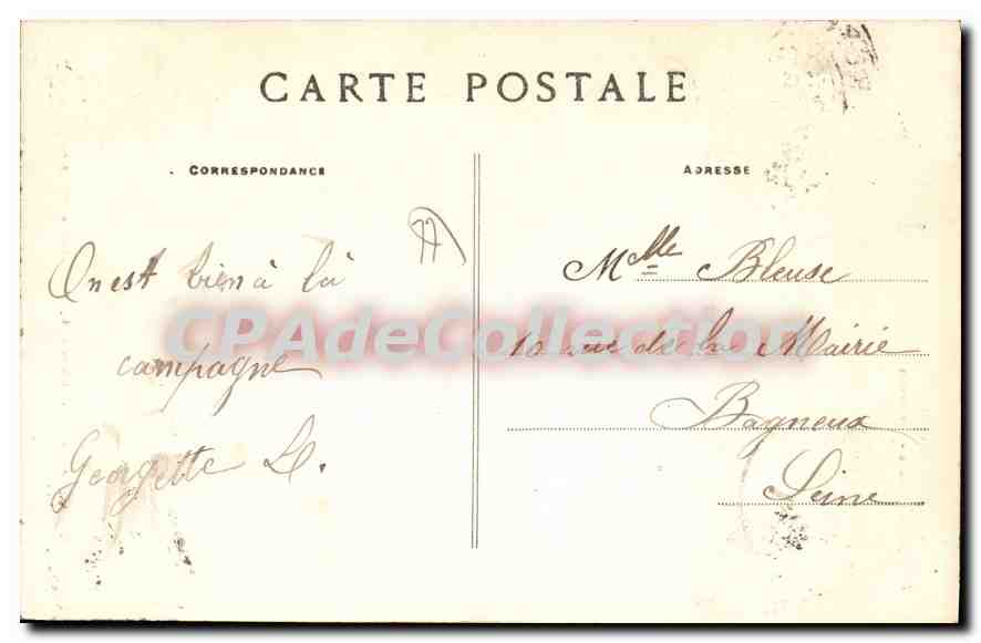 CPA Mormant Chateau De Bisseaux Les Fossés — Rückseite