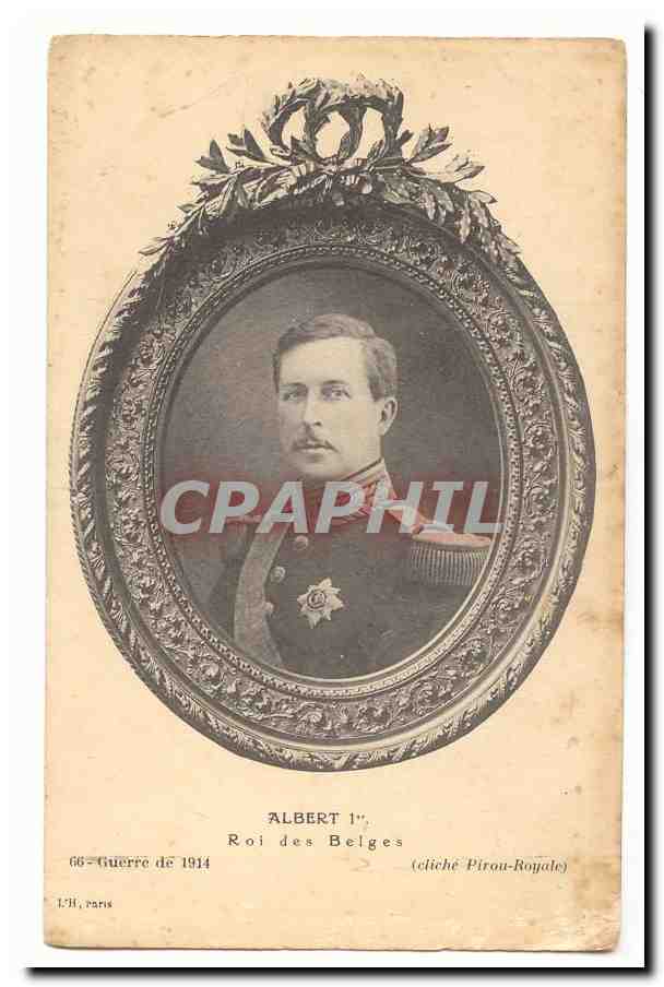 CPA Albert 1er Roi des Belges Guerre de 1914