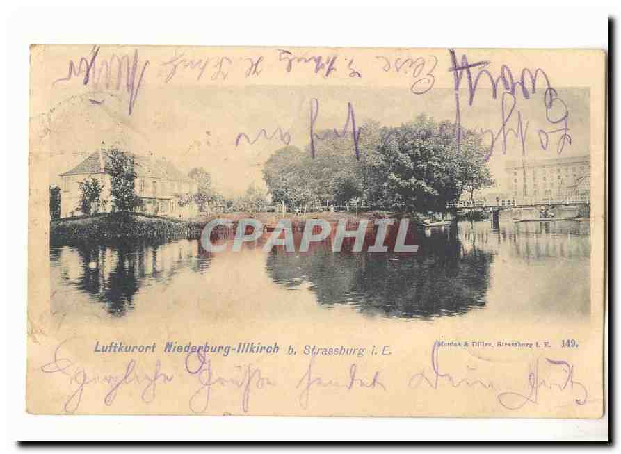 Luftkurort Niederburg-Illkirch b. Strassburg i.E. — éditeur Monnik & Tillier, Strassburg L.E., n° 149
