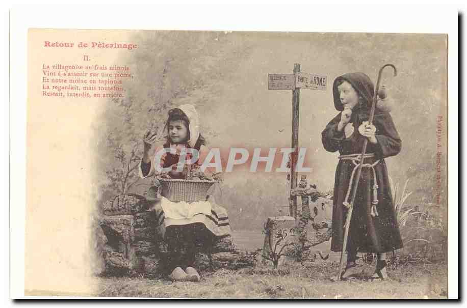 Rückkehr vom Pilgern — II — Phototypie in Brescia (Italien)