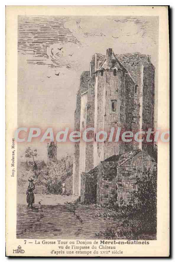CPA La Grosse Tour Ou Donjon De Moret En Gatinois