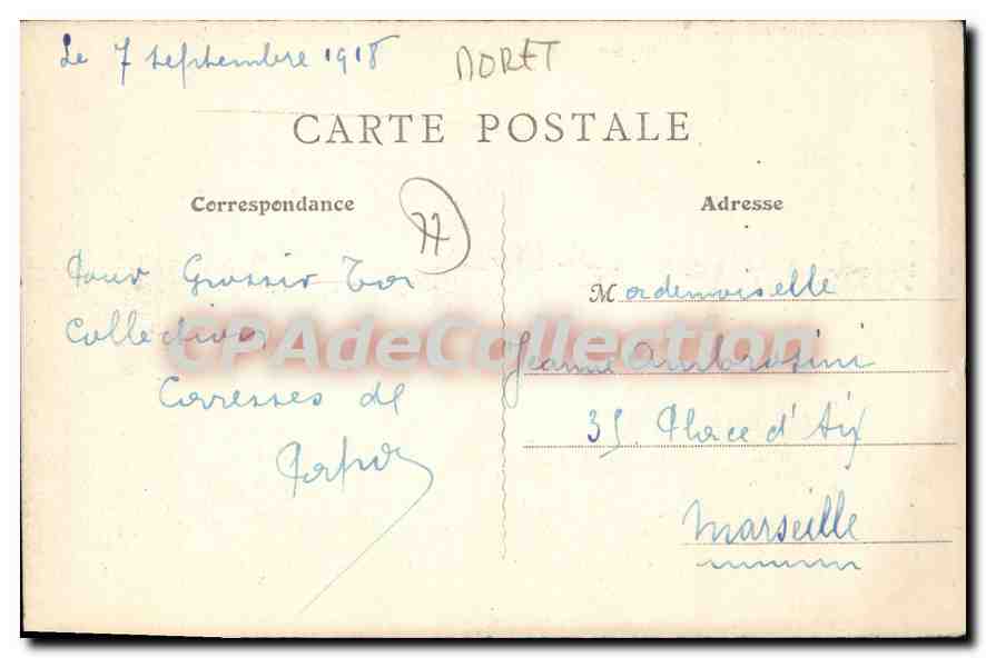 CPA La Grosse Tour Ou Donjon De Moret En Gatinois — Verso
