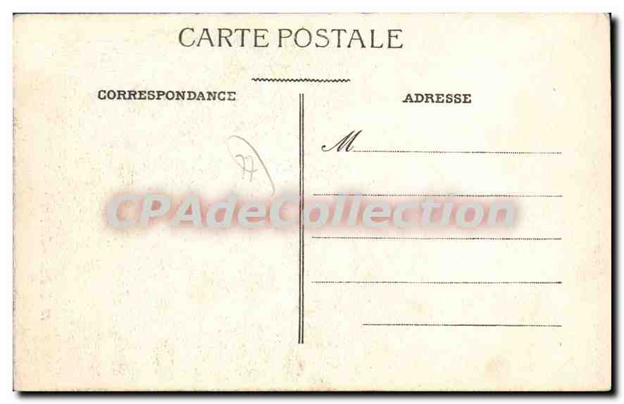CPA Chateau Landon abbaye St-Séverin — Rückseite