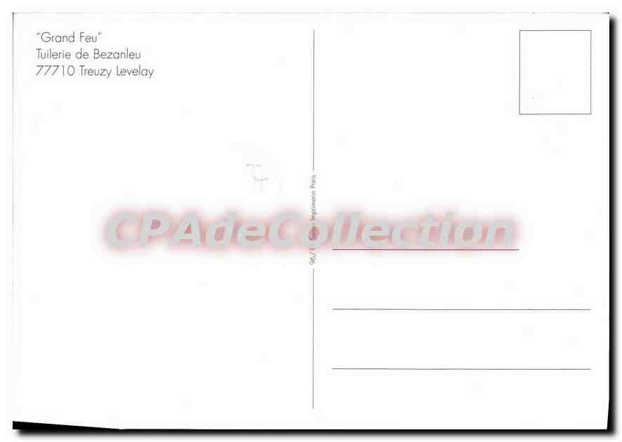 CPSM Grand Feu Tuilerie De Bezanleu TREUZY LEVELAY  — Verso