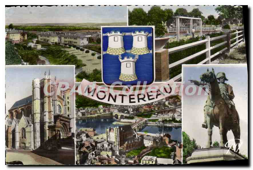Montereau — vista panorámica y monumentos — Ediciones de Arte 'GUY' n°4123