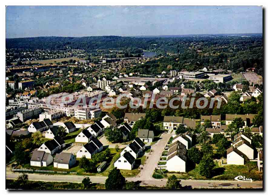 CPSM Champagne Sur Seine Vue Generale Aerienne