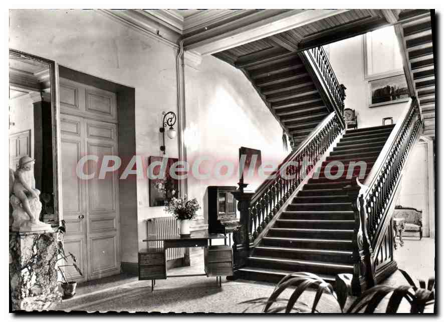 CPSM Chateau De Malnoue Propriete Ile De France Sante escalier honneur