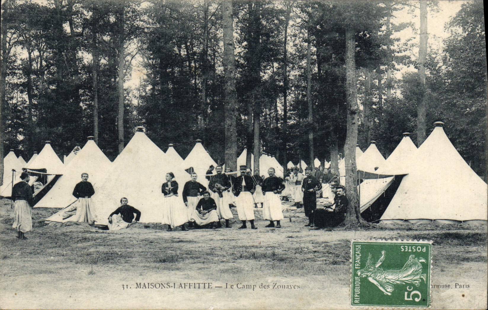 MAISONS-LAFFITTE — Lager der Zouaves — Verlag: Armuse, Paris