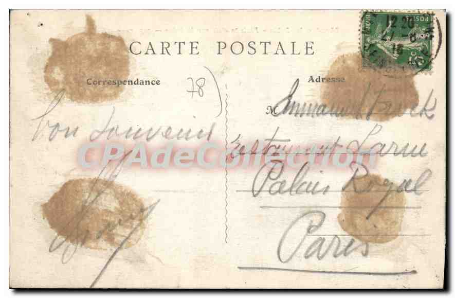 Mantes-la-Jolie — Sommerfreuden am Seine — B.F., PARIS — Rückseite