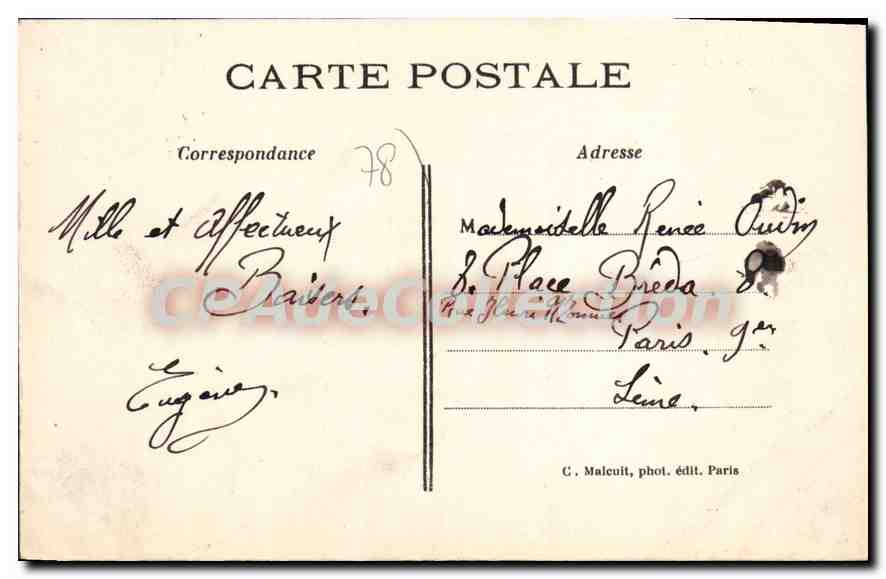 Mantes - Le Quartier Notre-Dame — C.M. — n°549 — Verso