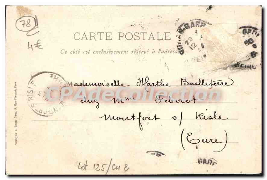 Mantes - L'Île aux Dames — allée arborée — Produits phar. A. Bertran, Edit. Mantes, Rep. inter. — Reverso