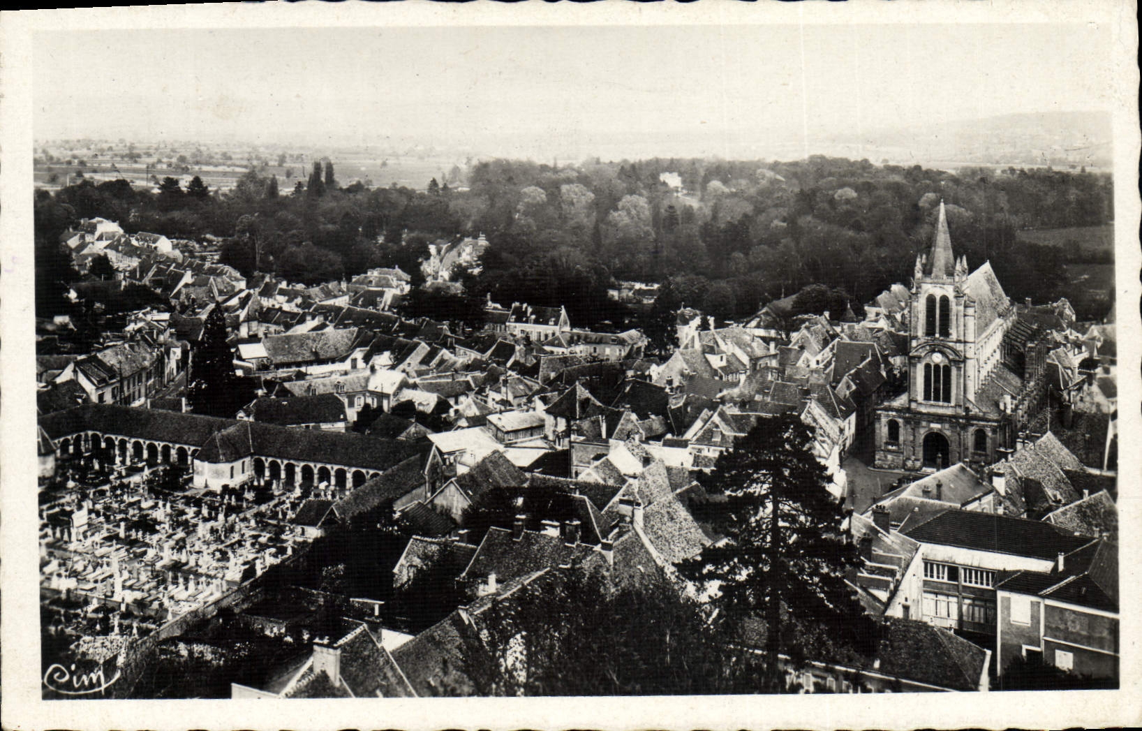 Montfort-l'Amaury — Panorama pris des Tours — éditeur Cim