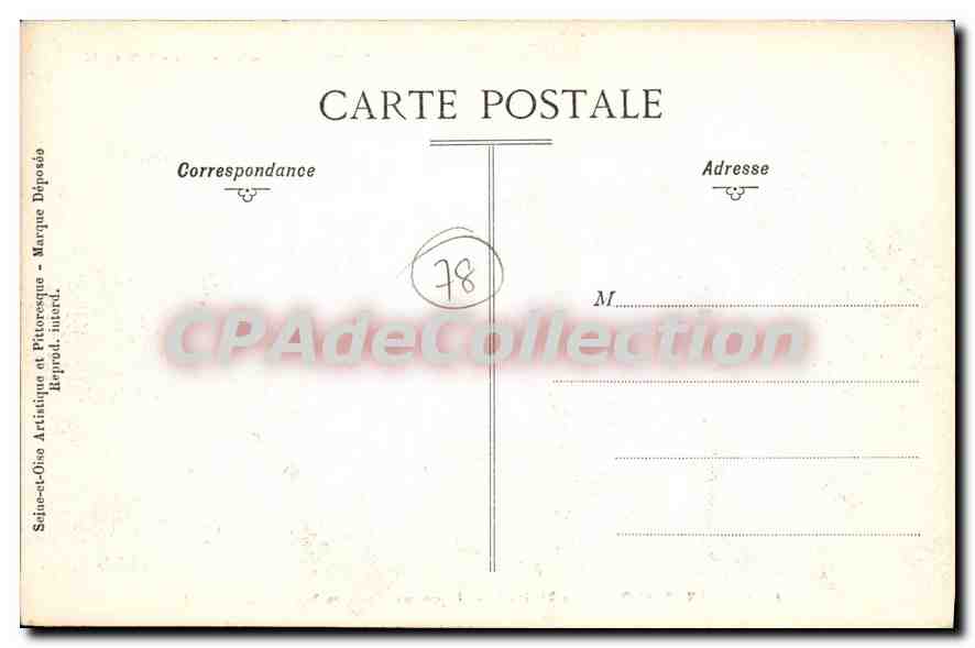 CPA Meulan D'Apres Un Dessin De Nicolas Tassin 1634 — Verso