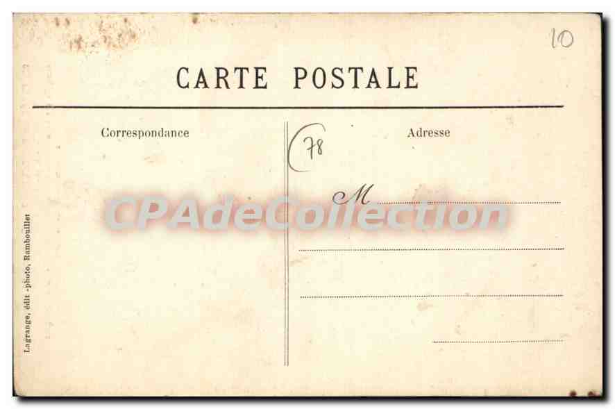 Forêt de Rambouillet — Equipage de Bonnelles — Lagrange, n°78 — Rückseite