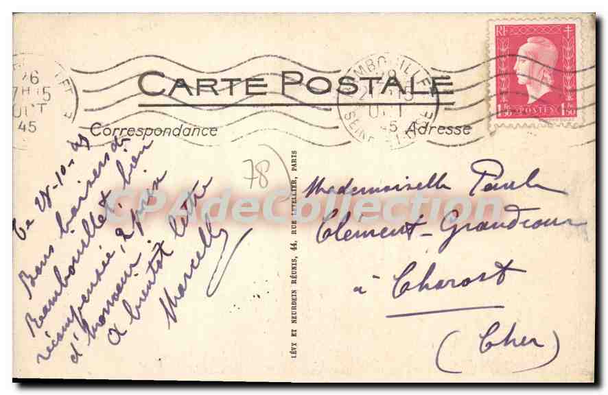 Rambouillet - Le Château. La Chaumière aux Coquillages - LL — Verso