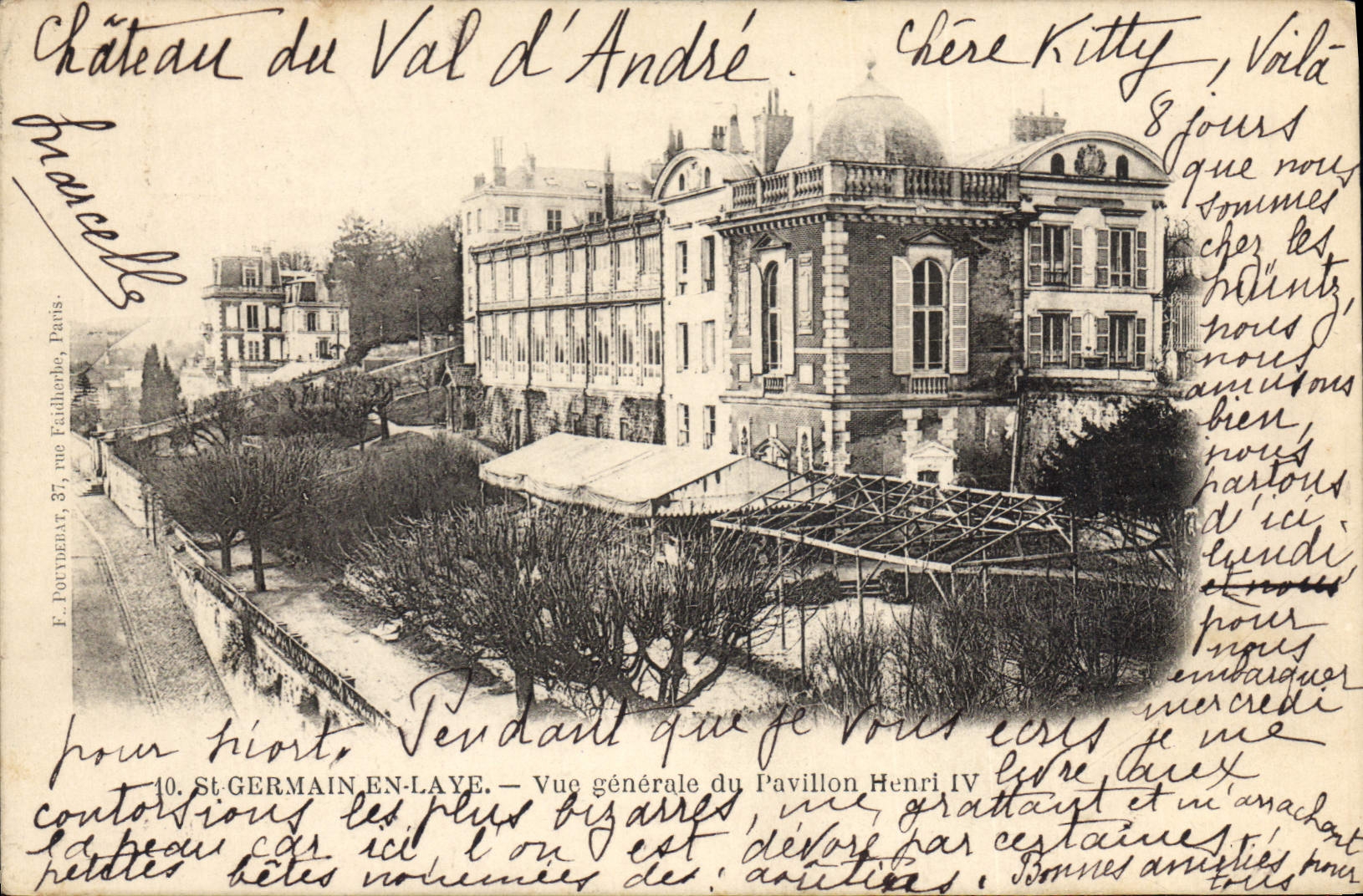 Château du Val d'André — Vue générale du Pavillon Henri IV — F. Pontybelet, Paris