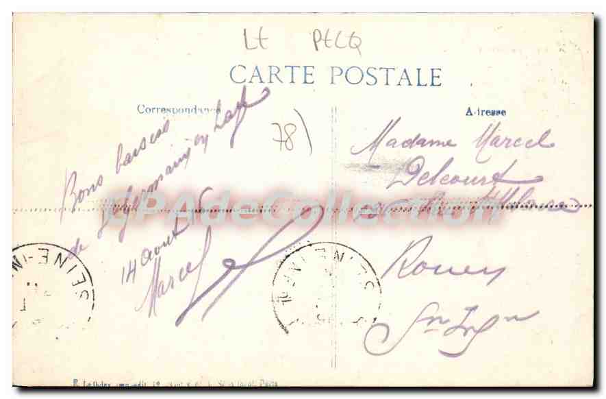 Panorama pris de la Terrasse de SAINT-GERMAIN-EN-LAYE sur le Pecq et le Vesinet — Au fond Fort du Mont-Valérien — éditeur inconnu, n° 169 — Verso