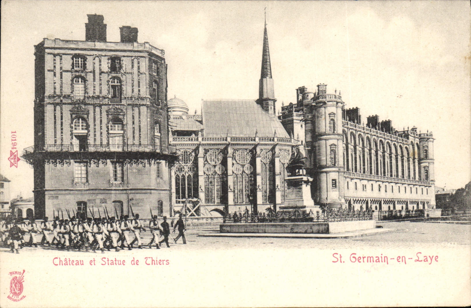 Château et Statue de Thiers — St. Germain-en-Laye — Paris, éditeur Paris