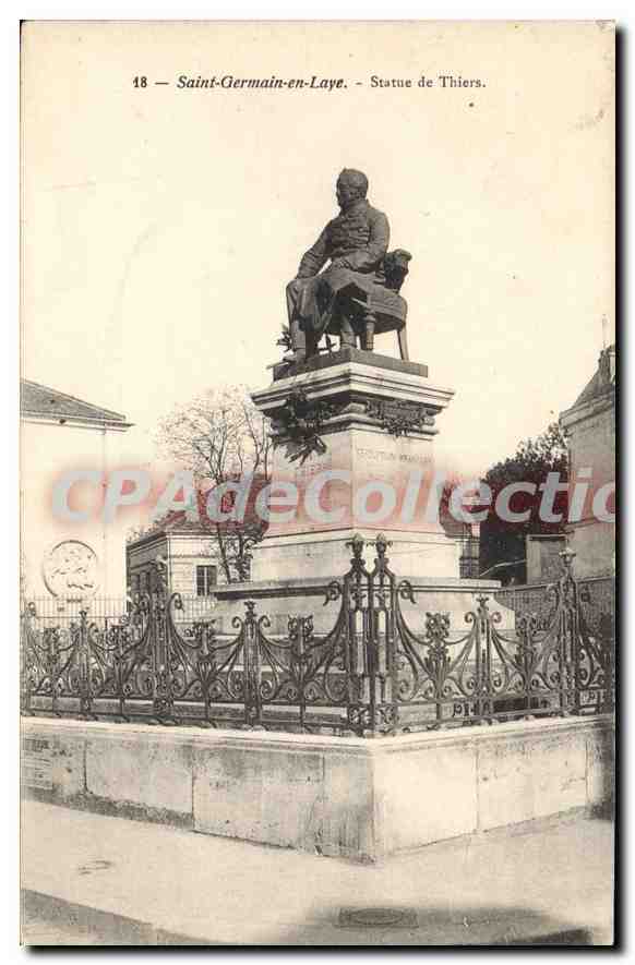 Saint-Germain-en-Laye — Statue de Thiers — CPAdeCollection - Anverso