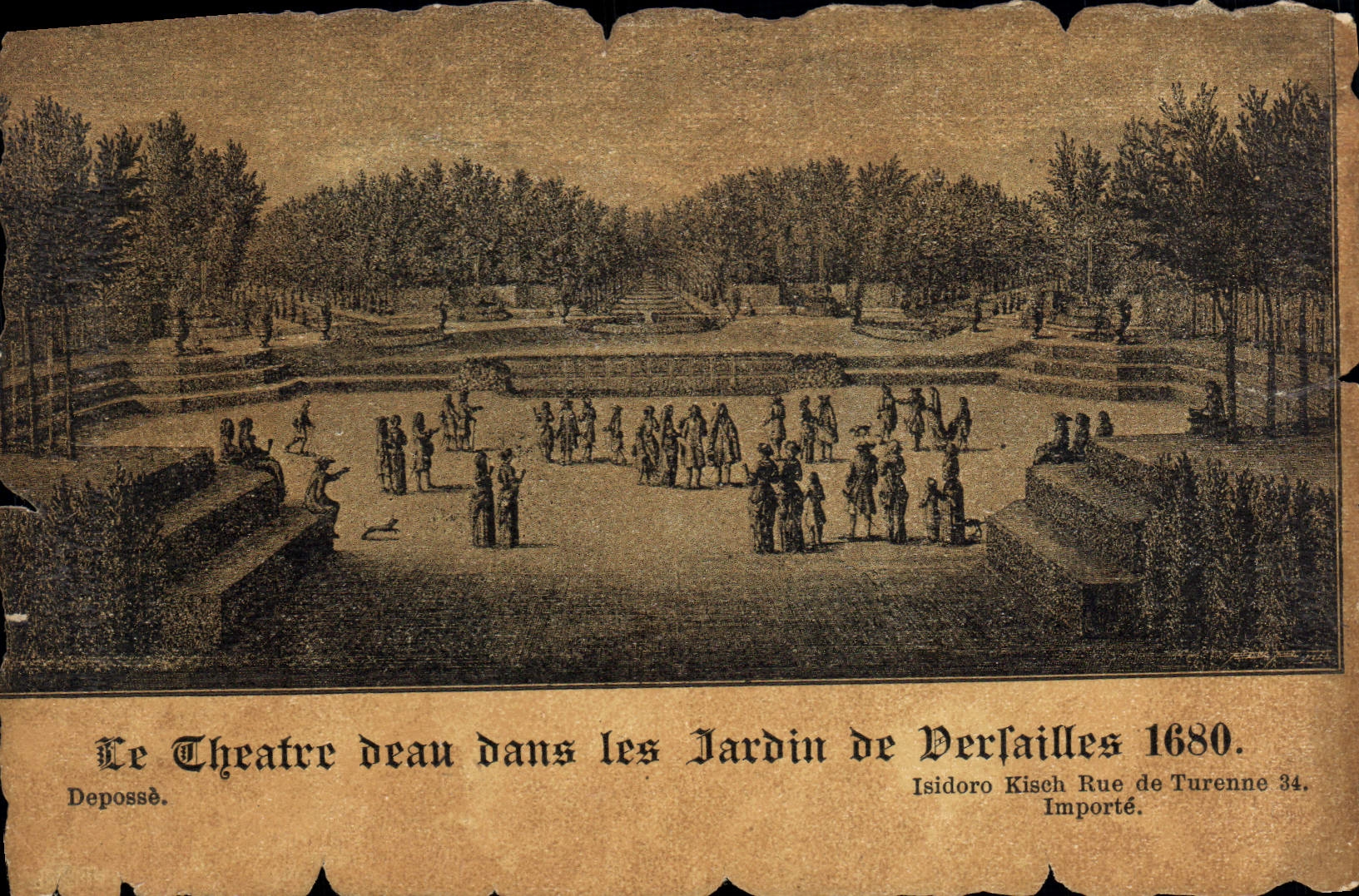 Théâtre d'eau dans les Jardins de Versailles — 1680 — Isidoro Kisch, Rue de Turenne 34