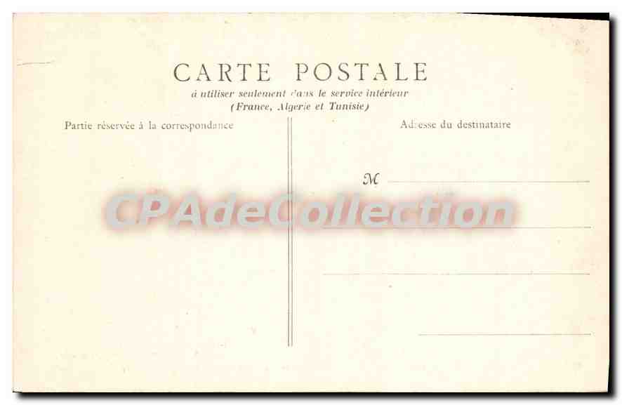 Versailles — Rue Carnot — Quartier de la Reine — Caserne du 20e Escadron du Train — A. Bourdier, imp.-édit., Versailles — Verso