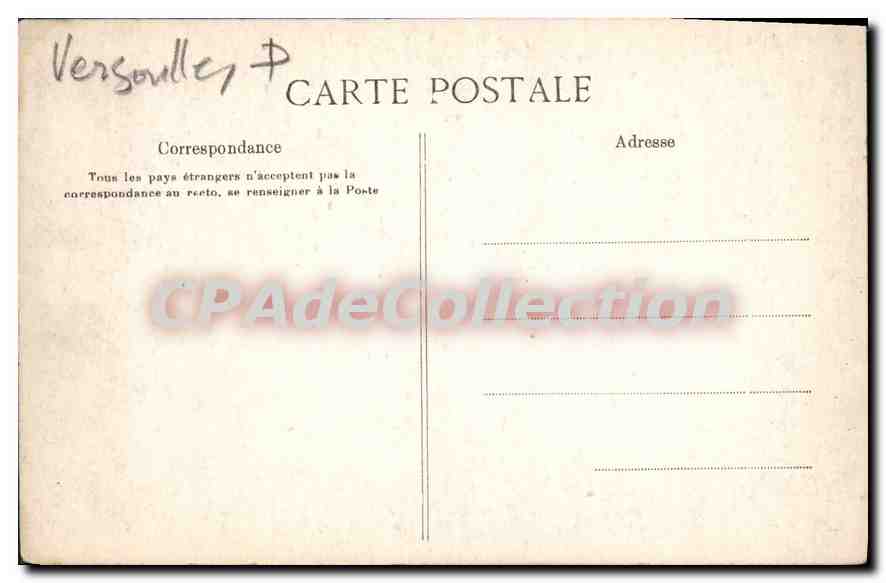 Versailles — vue panoramique — C. L. C., Paris, n° 143 — Verso