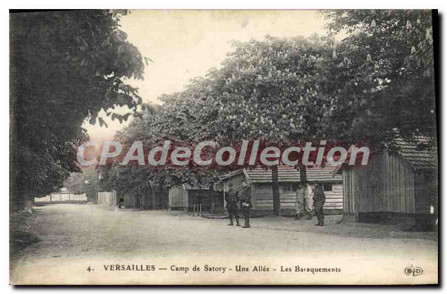 Versailles — Camp de Satory — Une Allée — Les Baraquements