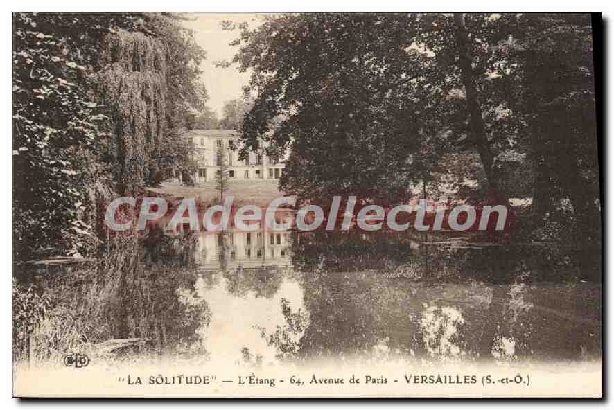 La Solitude — L'Étang — 64, Avenue de Paris — Versailles (S.-et-O.)