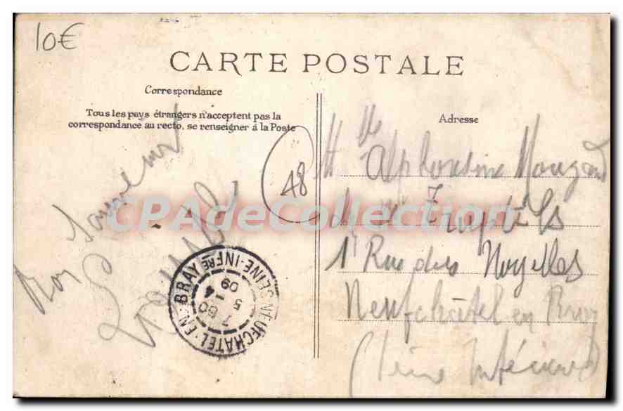 CPA Versailles Grille Et Pont Saint Martin — Verso